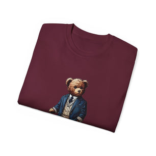 Stylish Bear Chess Graphic Tee - Unisex Ultra Cotton T-Shirt