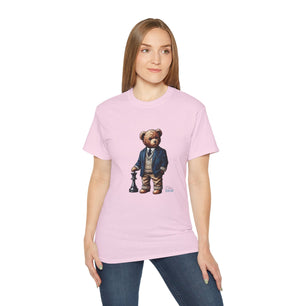 Stylish Bear Chess Graphic Tee - Unisex Ultra Cotton T-Shirt