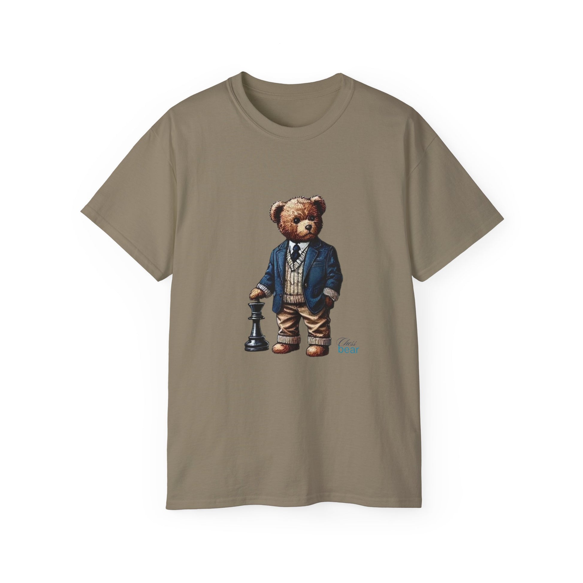 Stylish Bear Chess Graphic Tee - Unisex Ultra Cotton T-Shirt