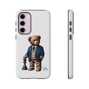 Стилен калъф за телефон Bear Chess - здрави калъфи за любителите на животни