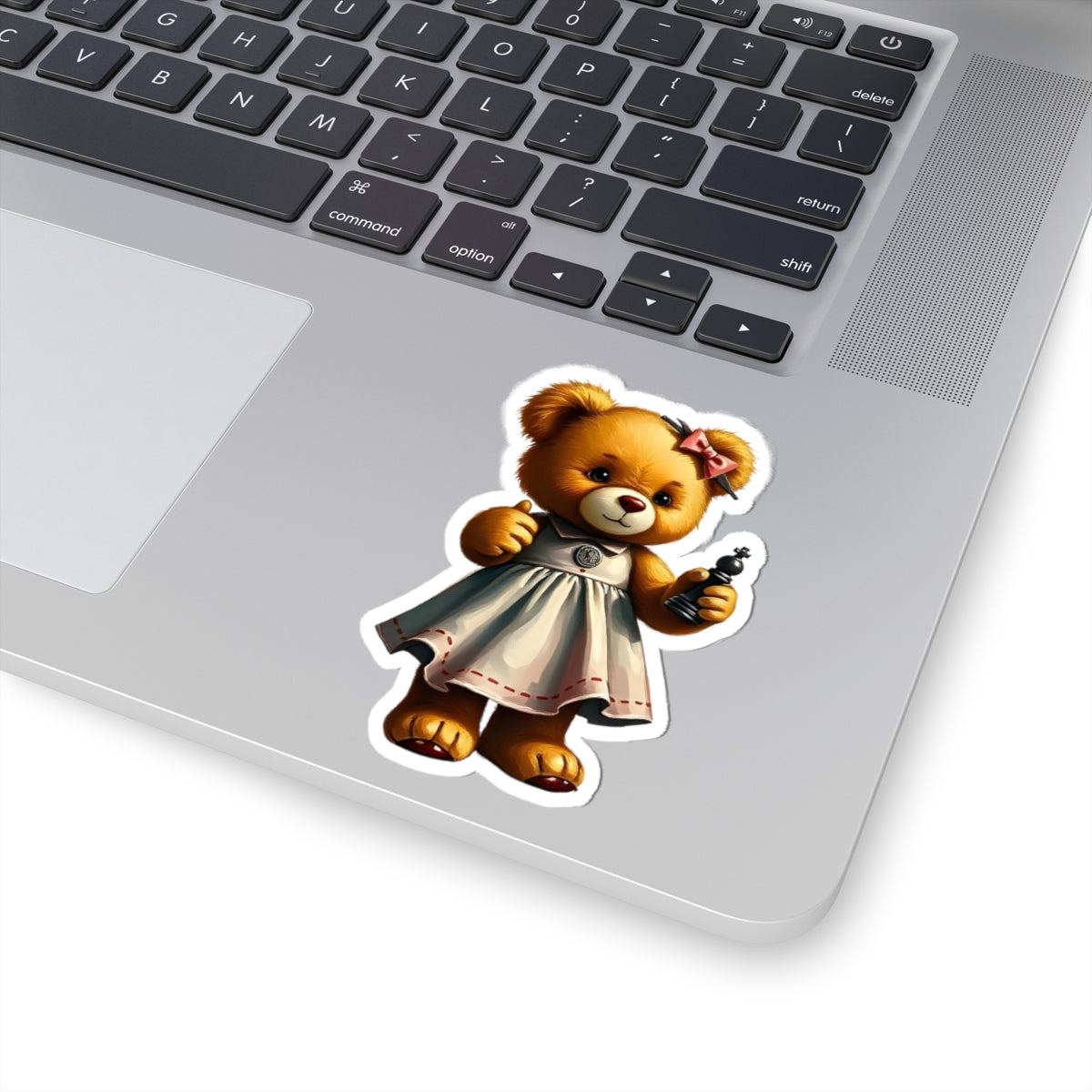 Adorable Teddy Bear Kiss-Cut Stickers for Kids & Collectors | Cute Dress Design | Perfect for Gifts & Decor