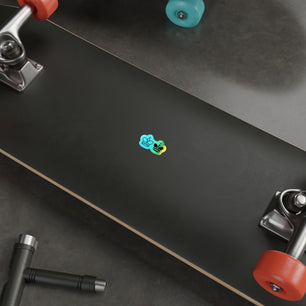 Holographic Crown Die-Cut Stickers - Vibrant, Eye-Catching Decals for Personalizing Skateboards, Laptops & More
