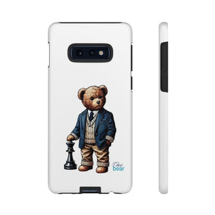 Стилен калъф за телефон Bear Chess - здрави калъфи за любителите на животни
