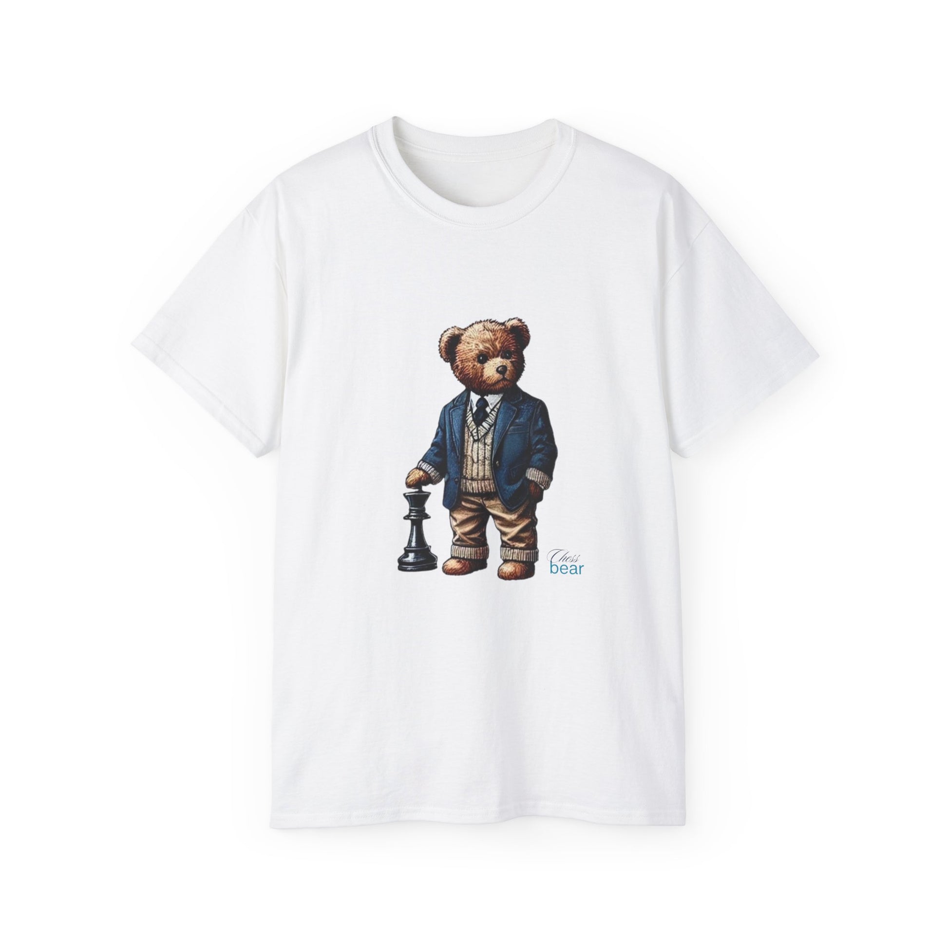 Stylish Bear Chess Graphic Tee - Unisex Ultra Cotton T-Shirt