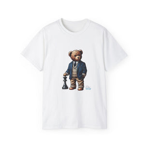 Stylish Bear Chess Graphic Tee - Unisex Ultra Cotton T-Shirt