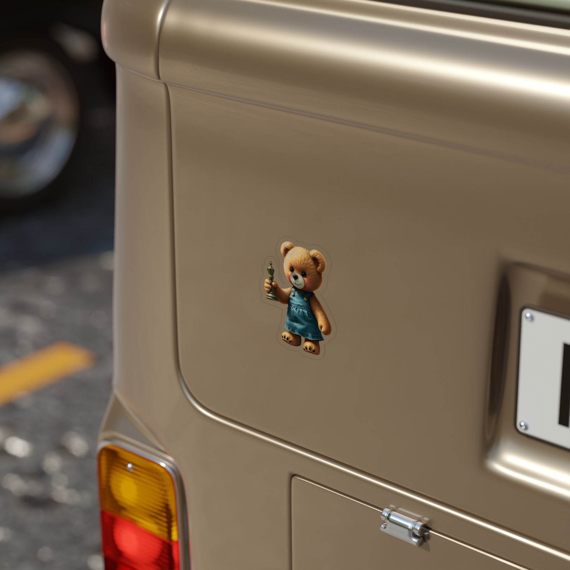 Adorable Teddy Bear Die-Cut Outdoor Sticker - Perfect for Kids' Decor and Gifts