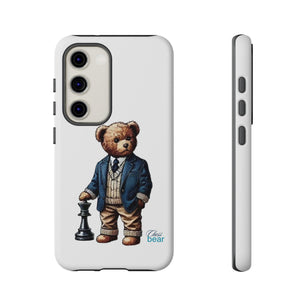 Стилен калъф за телефон Bear Chess - здрави калъфи за любителите на животни