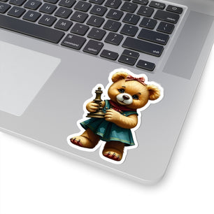 Adorable Teddy Bear Chess Stickers - Cute Gamer Décor for Kids & Adults