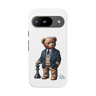 Стилен калъф за телефон Bear Chess - здрави калъфи за любителите на животни