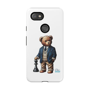 Стилен калъф за телефон Bear Chess - здрави калъфи за любителите на животни