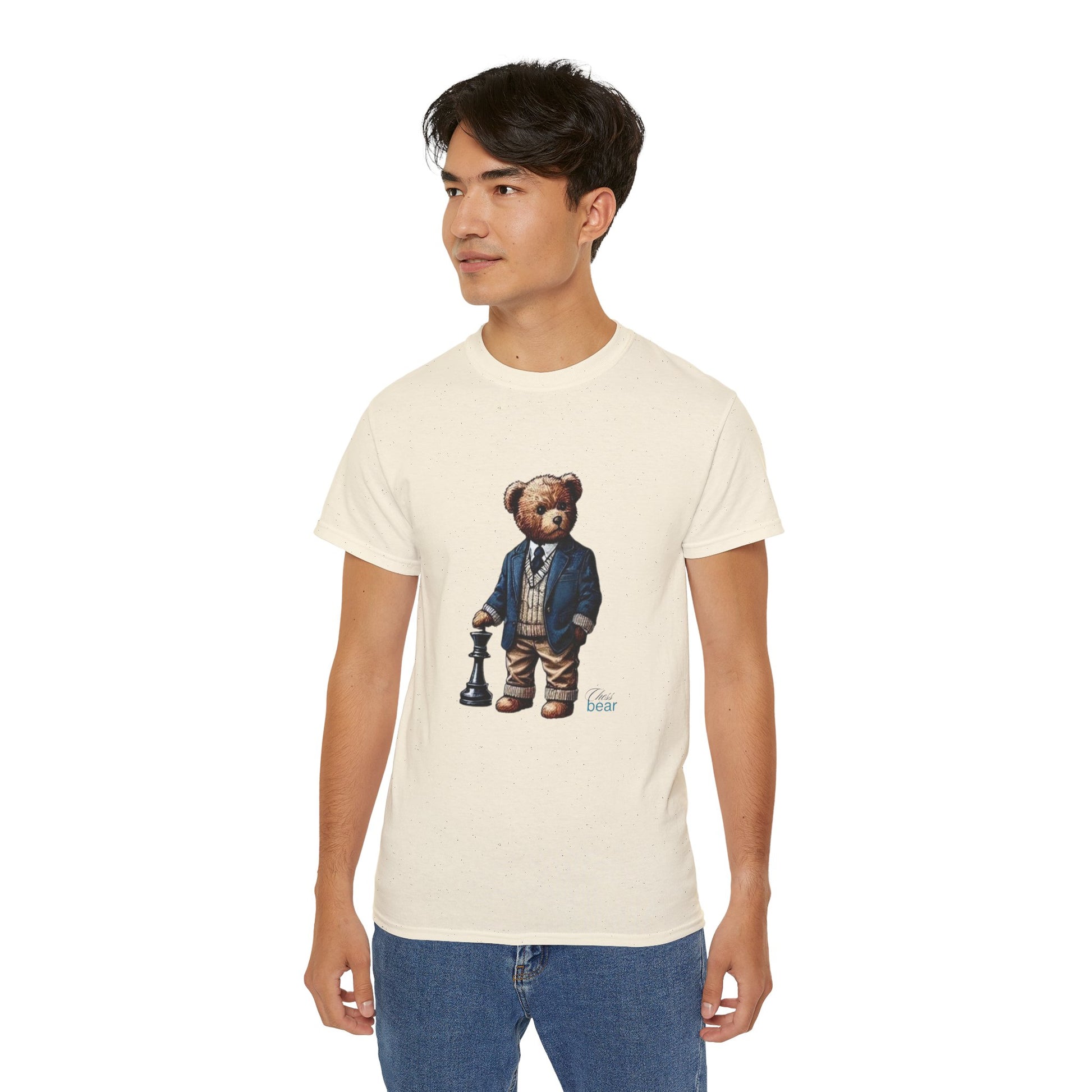 Stylish Bear Chess Graphic Tee - Unisex Ultra Cotton T-Shirt