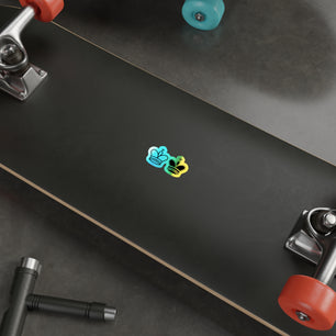 Holographic Crown Die-Cut Stickers - Vibrant, Eye-Catching Decals for Personalizing Skateboards, Laptops & More