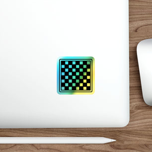 Holographic Die-cut Chess Board Stickers