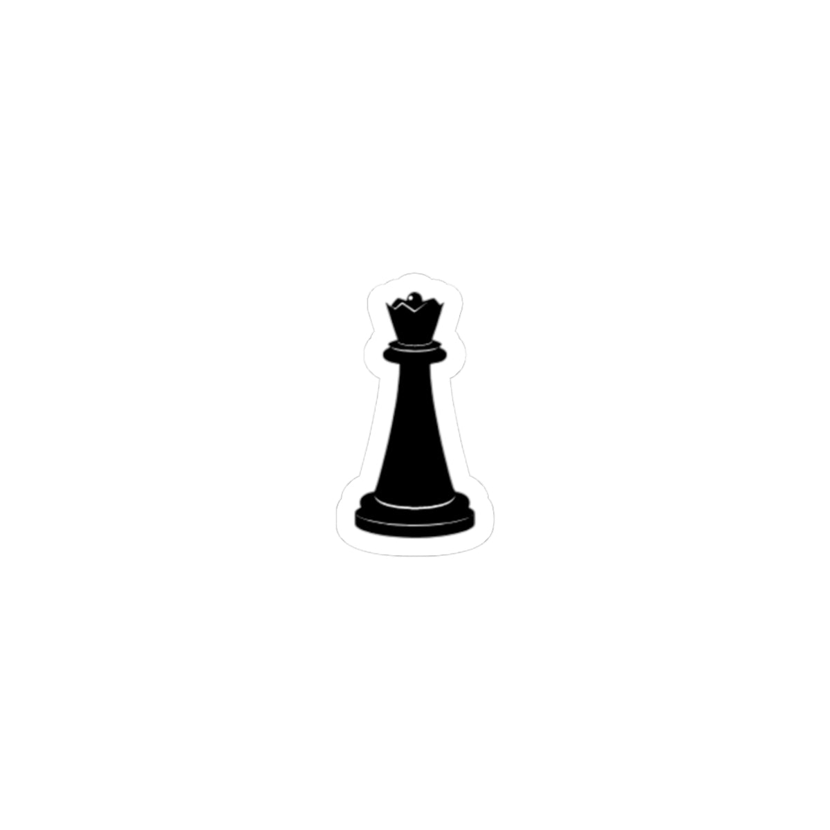 Chess Queen Kiss-Cut Stickers - Perfect for Game Lovers and Personalizing Laptops