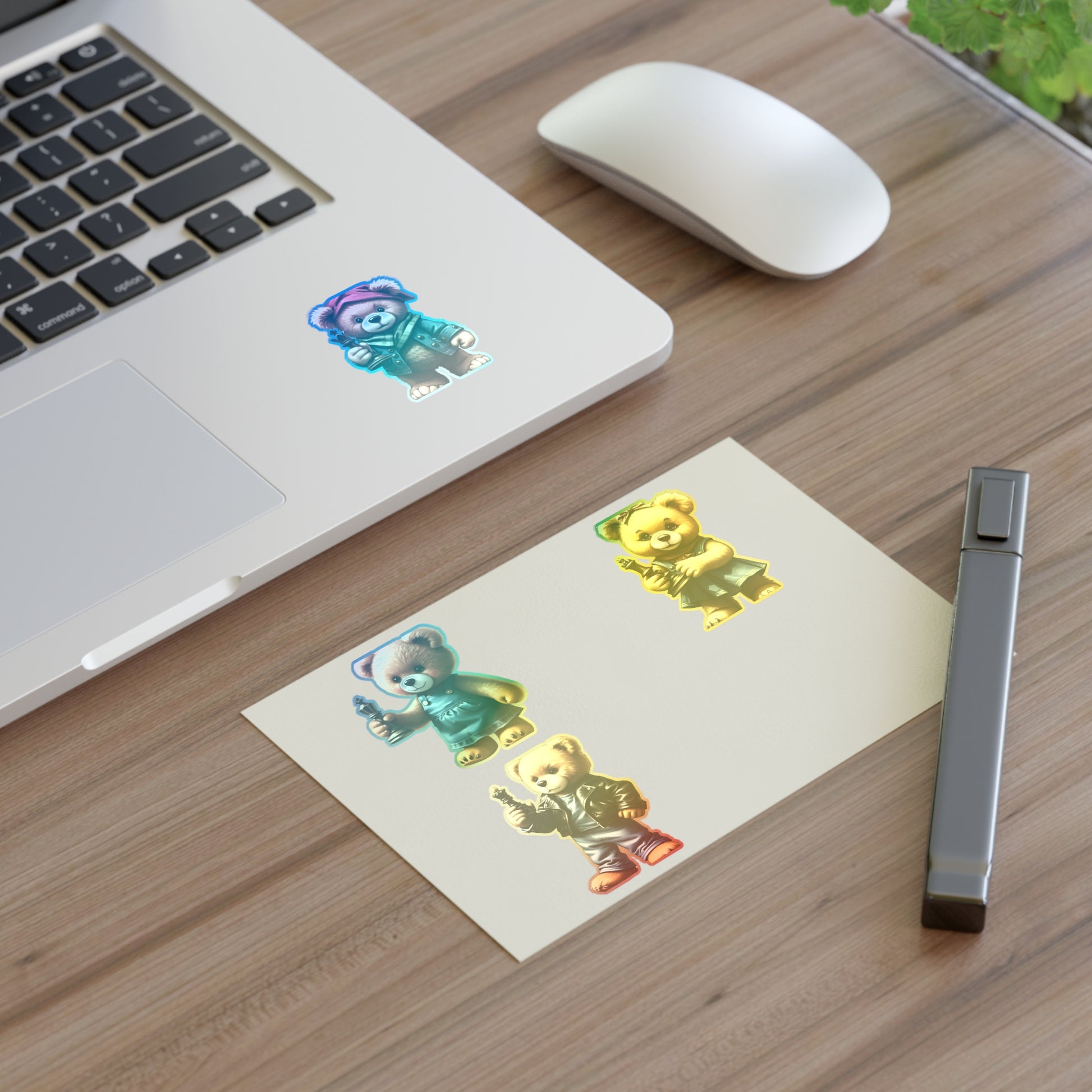 Cute Bear Character Sticker Sheets - Perfect for Kids & Scrapbooking