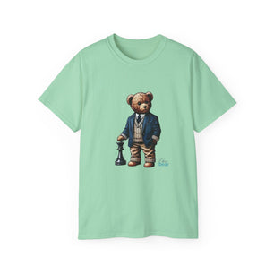 Stylish Bear Chess Graphic Tee - Unisex Ultra Cotton T-Shirt