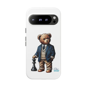 Стилен калъф за телефон Bear Chess - здрави калъфи за любителите на животни