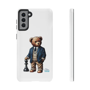 Стилен калъф за телефон Bear Chess - здрави калъфи за любителите на животни