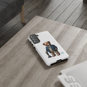 Стилен калъф за телефон Bear Chess - здрави калъфи за любителите на животни