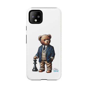 Стилен калъф за телефон Bear Chess - здрави калъфи за любителите на животни